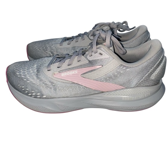 Brooks Adrenaline GTS 24 Women's Gray and Pink Athletic Shoes Size 9.5 Wide - Picture 13 of 16
